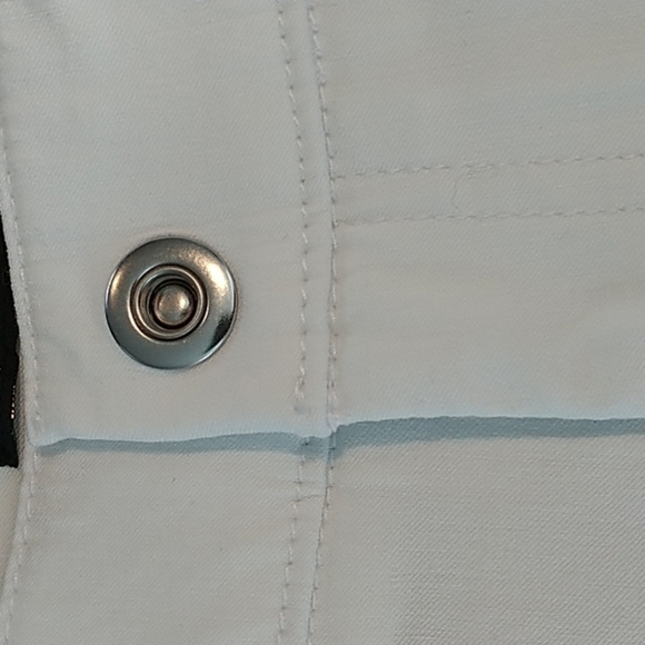 INC International Concepts White Crop Pants with Ankle Detail  14 - Picture 3 of 11